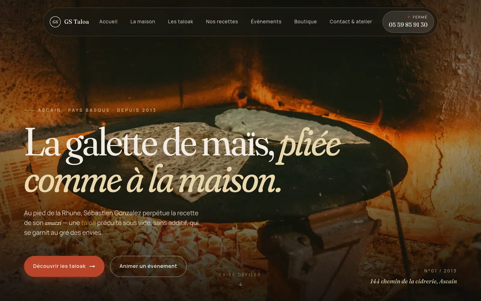 Aperçu du site GS Taloa